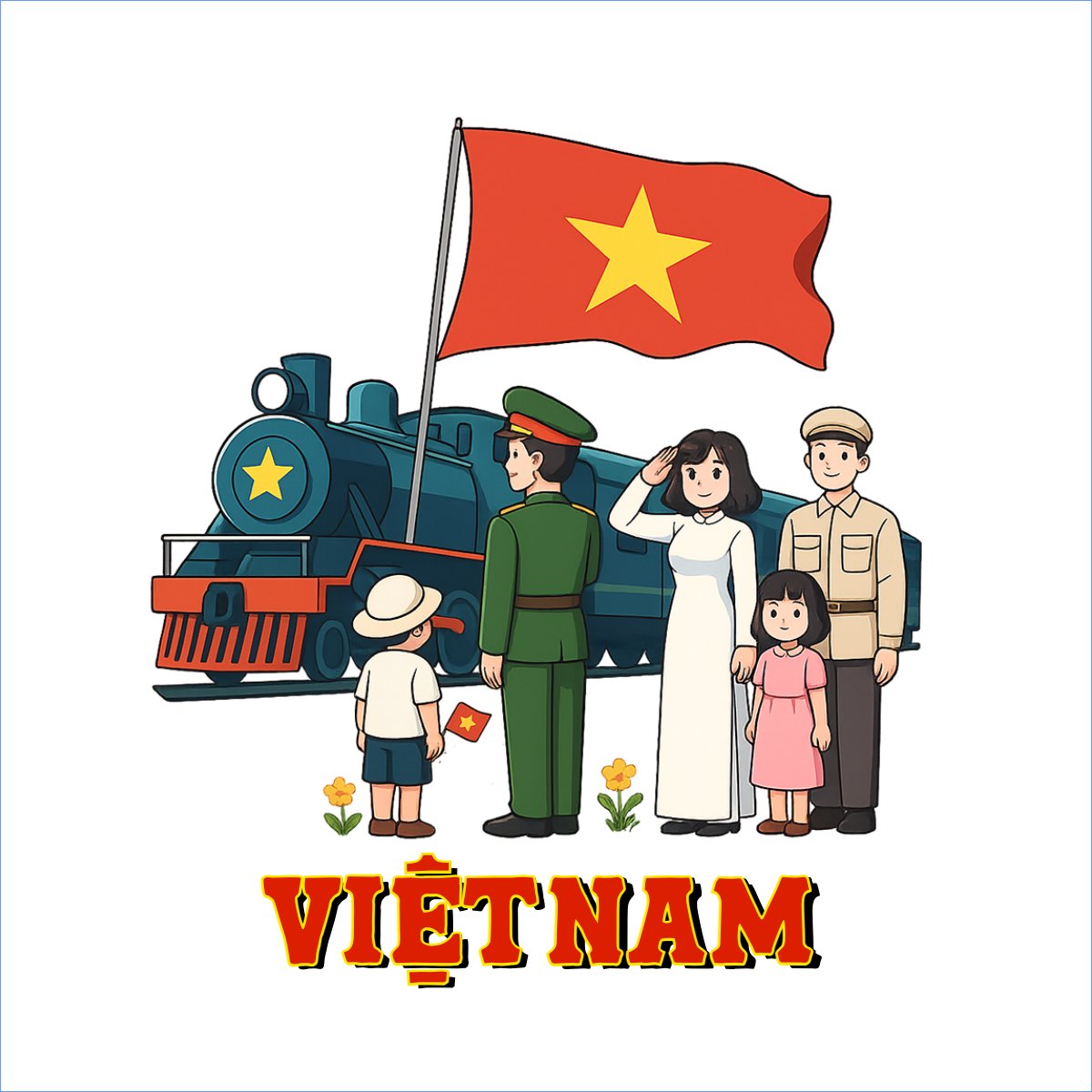 Mẫu Túi canvas 2/9, Quốc Khánh, lễ hội, Việt Nam, cá nhân, personal style, sự kiện, event, retro, cổ điển, vintage — LayerPic