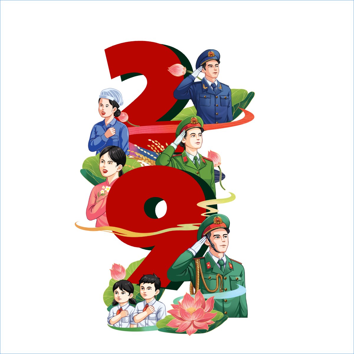 Mẫu Túi canvas 2/9, Quốc Khánh, lễ hội, Việt Nam, cá nhân, personal style, sự kiện, event, retro, cổ điển, vintage — LayerPic