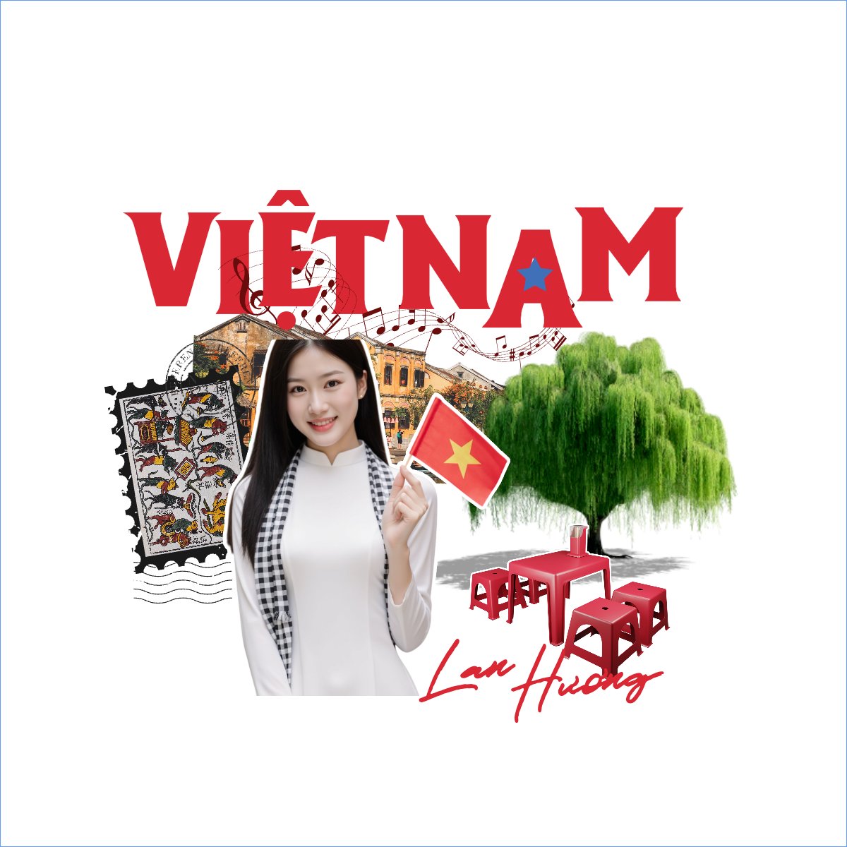 Mẫu Túi canvas 2/9, Quốc Khánh, lễ hội, Việt Nam, cá nhân, personal style, sự kiện, event, retro, cổ điển, vintage — LayerPic