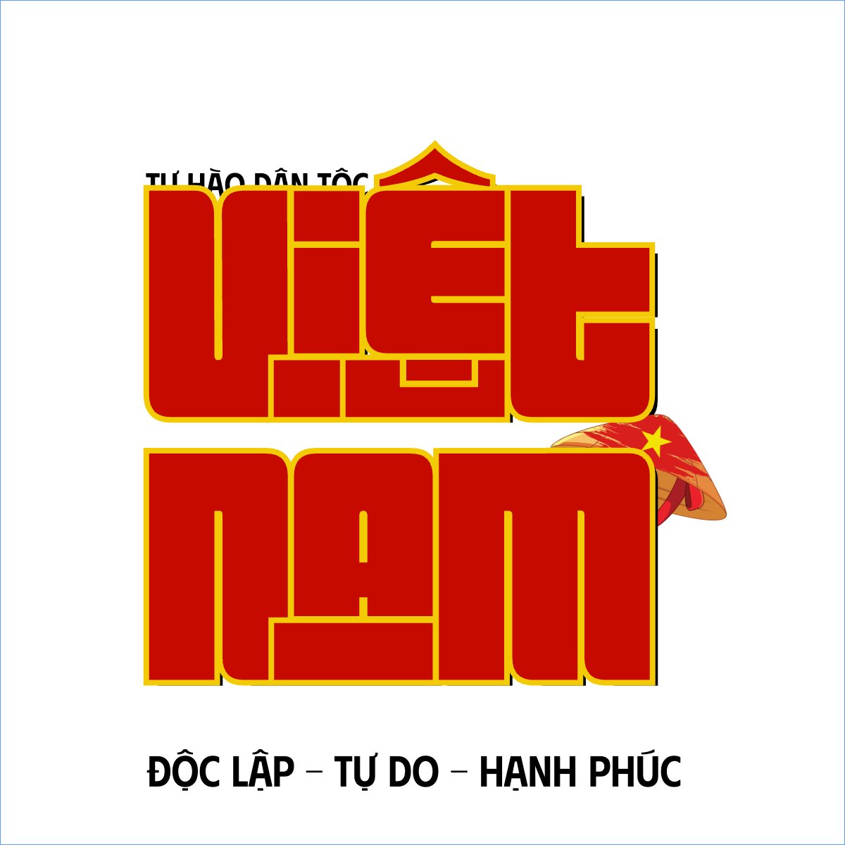 Mẫu Túi canvas 2/9, Quốc Khánh, lễ hội, Việt Nam, hội nhóm, team, tập thể, sự kiện, event, dễ thương, cute — LayerPic