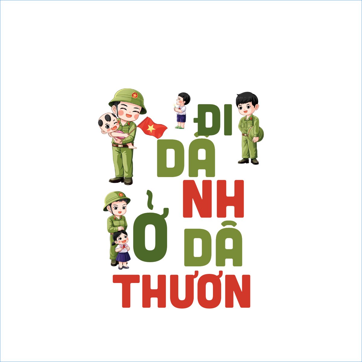 Mẫu Túi canvas 2/9, Quốc Khánh, lễ hội, Việt Nam, hội nhóm, team, tập thể, sự kiện, event, dễ thương, cute — LayerPic