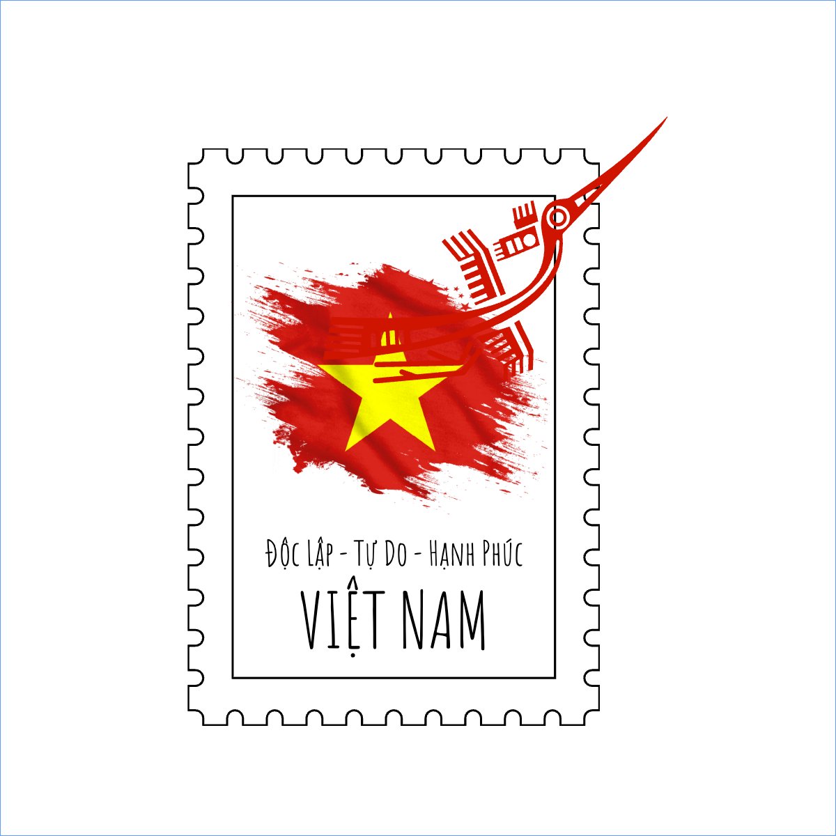 Mẫu Túi canvas 2/9, Quốc Khánh, lễ hội, Việt Nam, cá nhân, personal style, sự kiện, event, dễ thương, cute — LayerPic