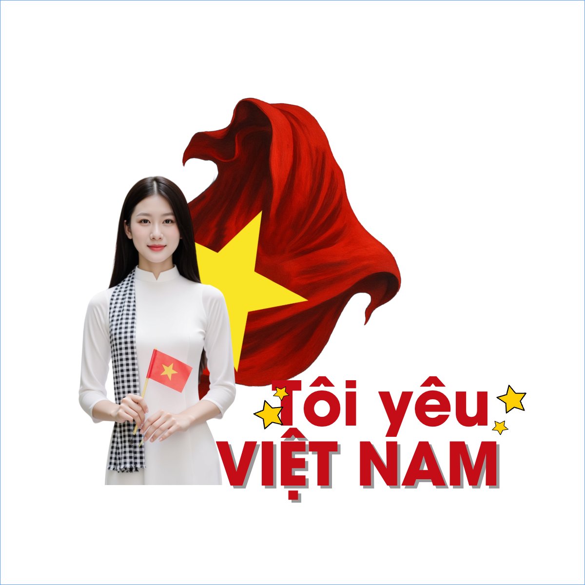 Mẫu Túi canvas 2/9, Quốc Khánh, lễ hội, Việt Nam, cá nhân, personal style, sự kiện, event, dễ thương, cute — LayerPic