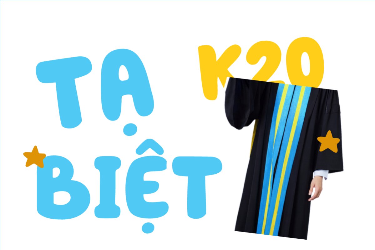 Mẫu Hashtag cầm tay Tạm biệt K20 — LayerPic