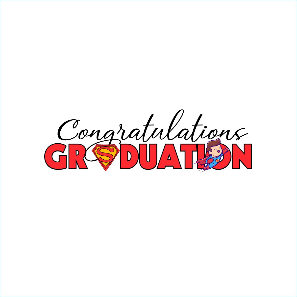 Mẫu Túi canvas Tốt nghiệp, graduation, cá nhân, nhân vật, personal style, signature, superman — LayerPic