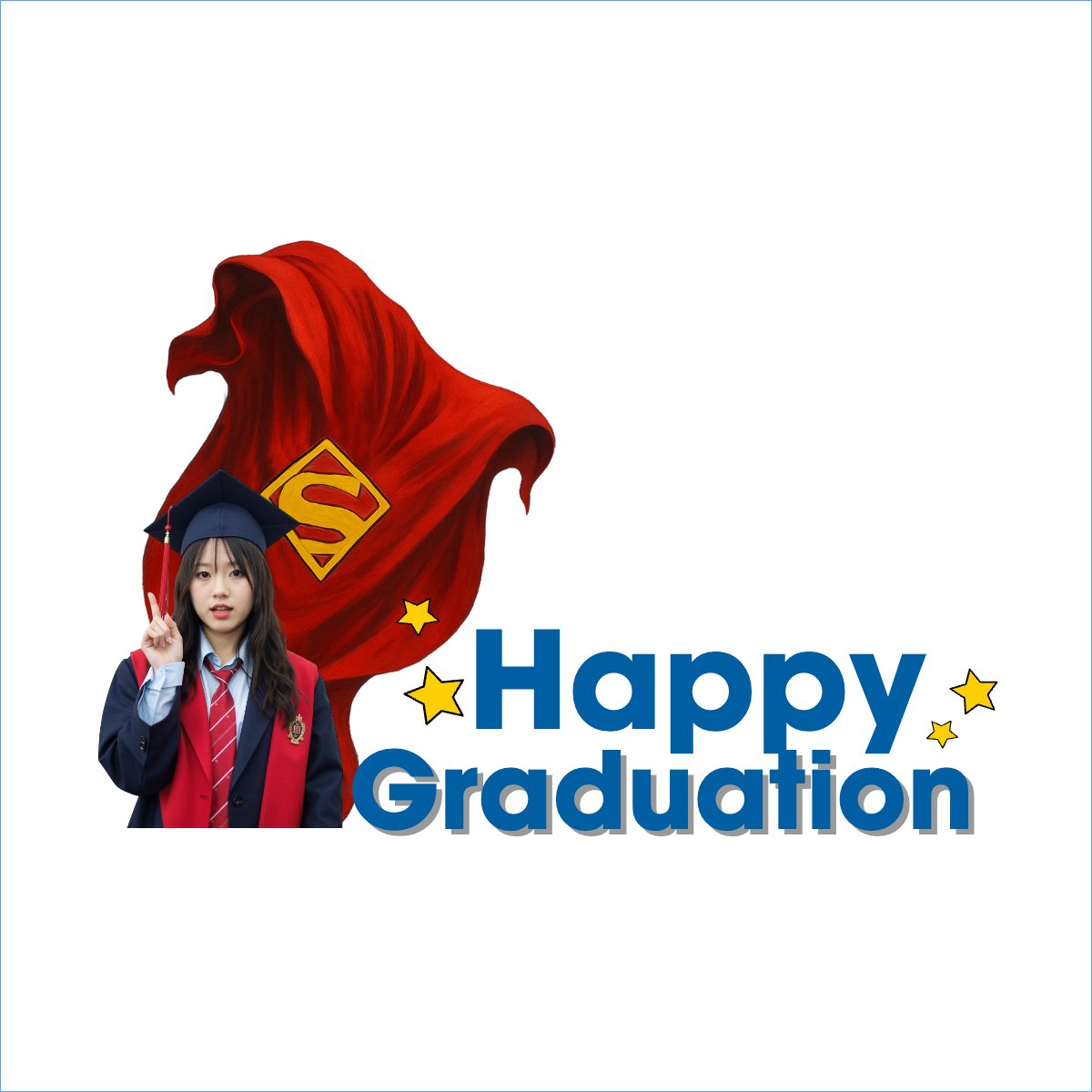 Mẫu Túi canvas Tốt nghiệp, graduation, cá nhân, nhân vật, personal style, signature, superman — LayerPic