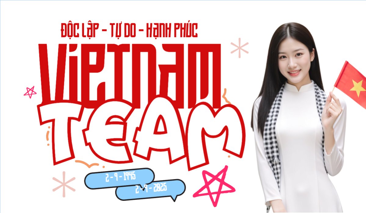 Mẫu Hashtag cầm tay 2/9, Quốc Khánh, lễ hội, Việt Nam, hội nhóm, team, tập thể, sự kiện, event, dễ thương, cute — LayerPic