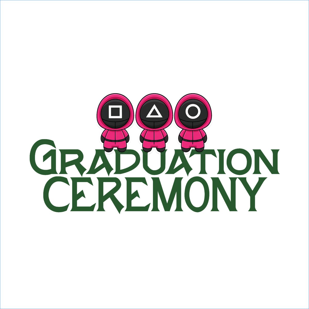 Mẫu Túi canvas Tốt nghiệp, graduation, cá nhân, nhân vật, personal style, signature, squid game — LayerPic