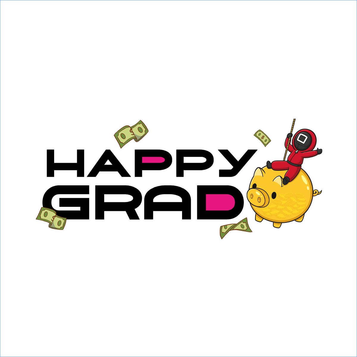 Mẫu Túi canvas Tốt nghiệp, graduation, cá nhân, nhân vật, personal style, signature, squid game — LayerPic