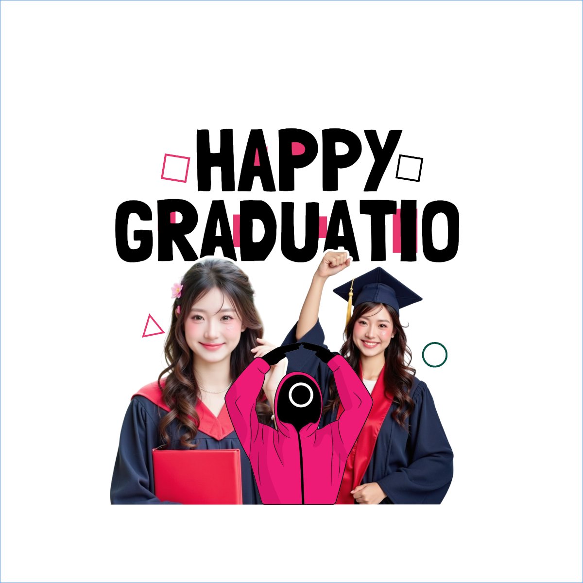 Mẫu Túi canvas Tốt nghiệp, graduation, trending, hot, viral, xu hướng, thịnh hành, squid game — LayerPic