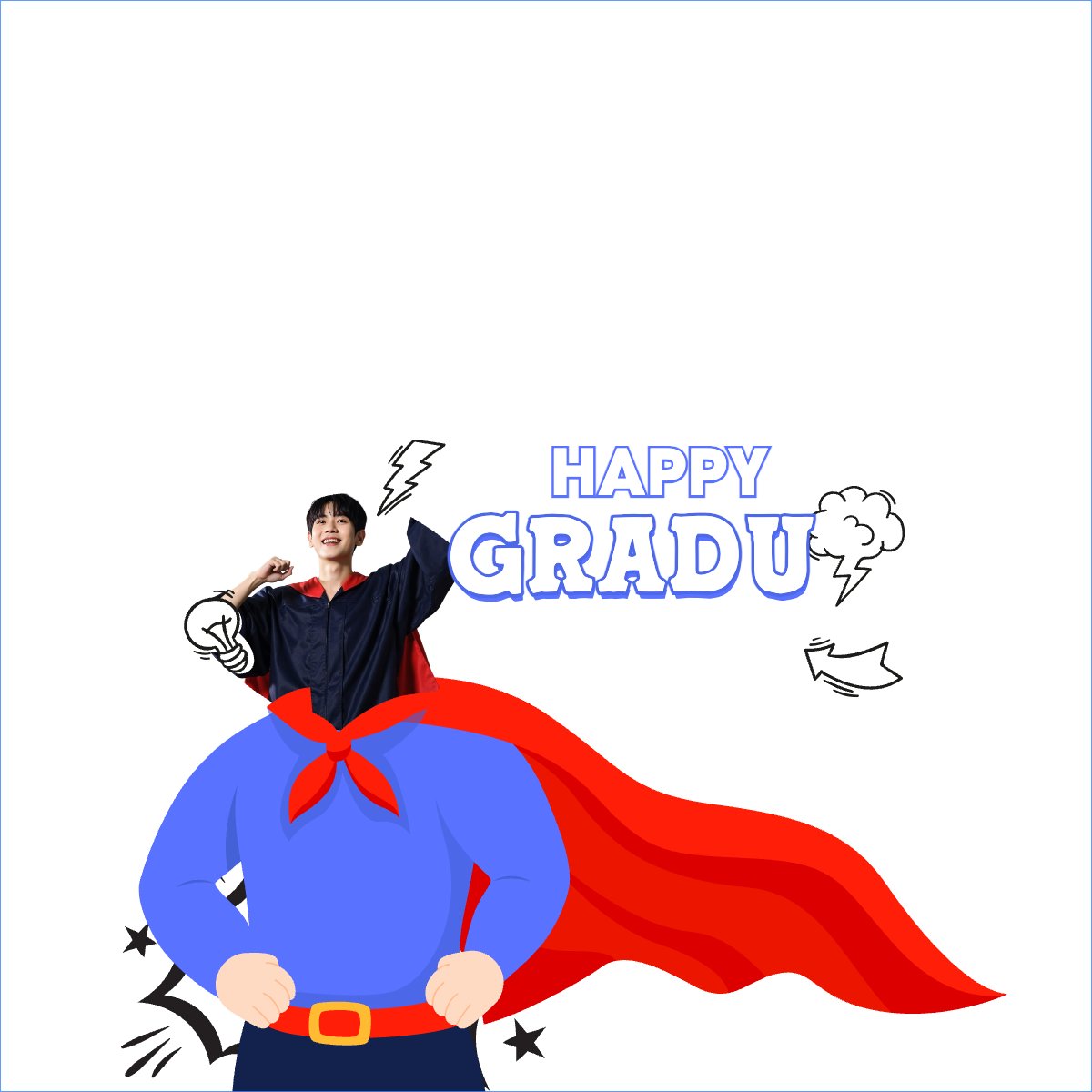 Mẫu Túi canvas Tốt nghiệp, graduation, cá nhân, nhân vật, personal style, signature, superman — LayerPic