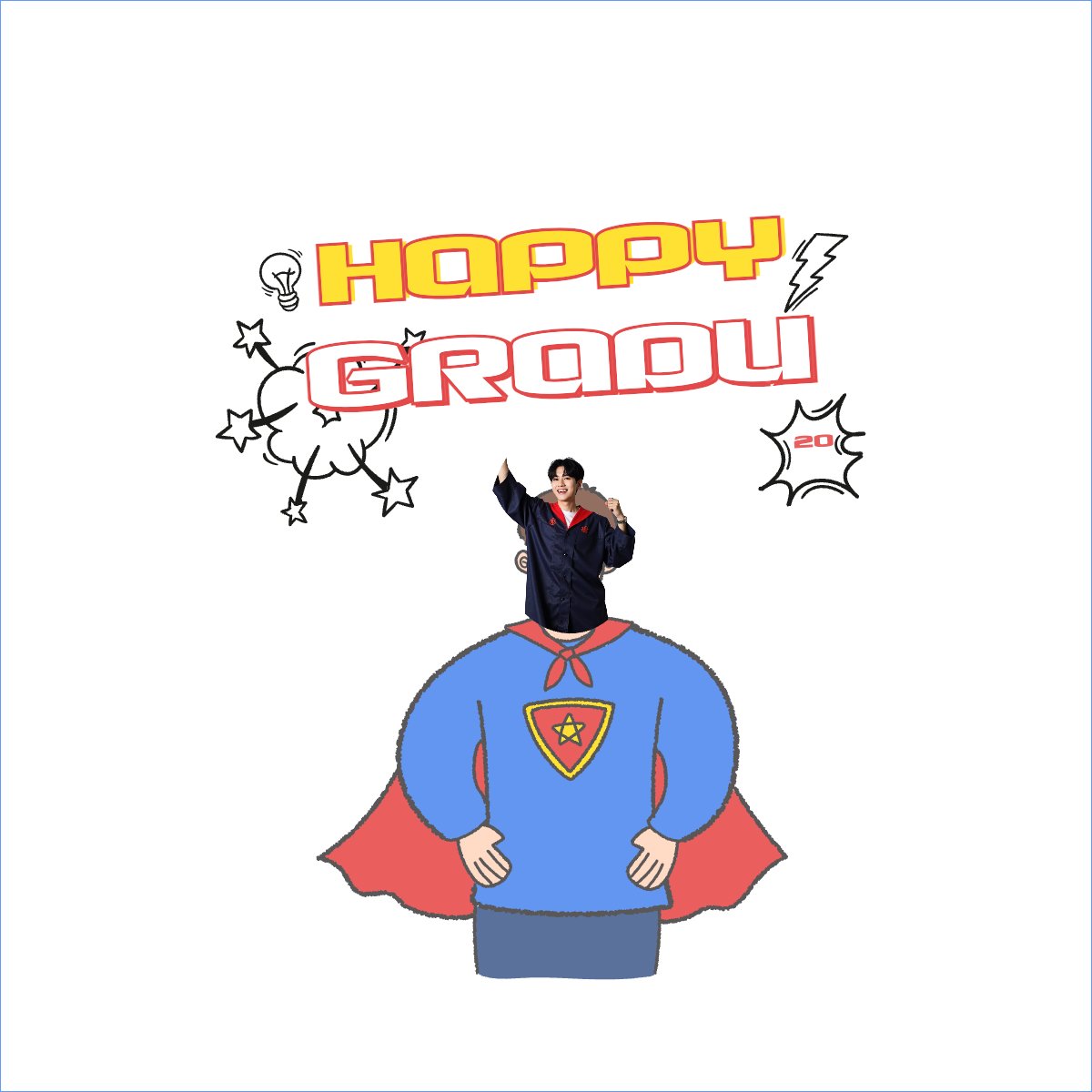 Mẫu Túi canvas Tốt nghiệp, graduation, cá nhân, nhân vật, personal style, signature, superman — LayerPic