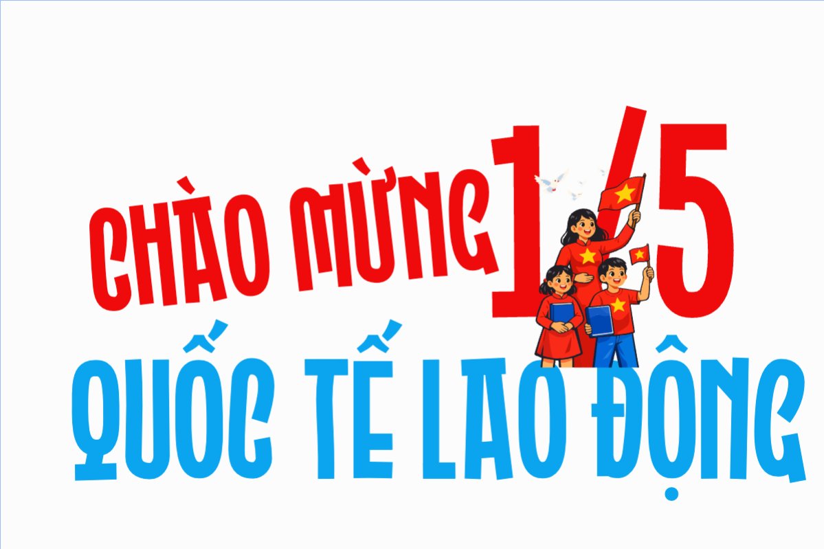 Mẫu Hashtag cầm tay Chào mừng Quốc tế lao động 1/5 — LayerPic