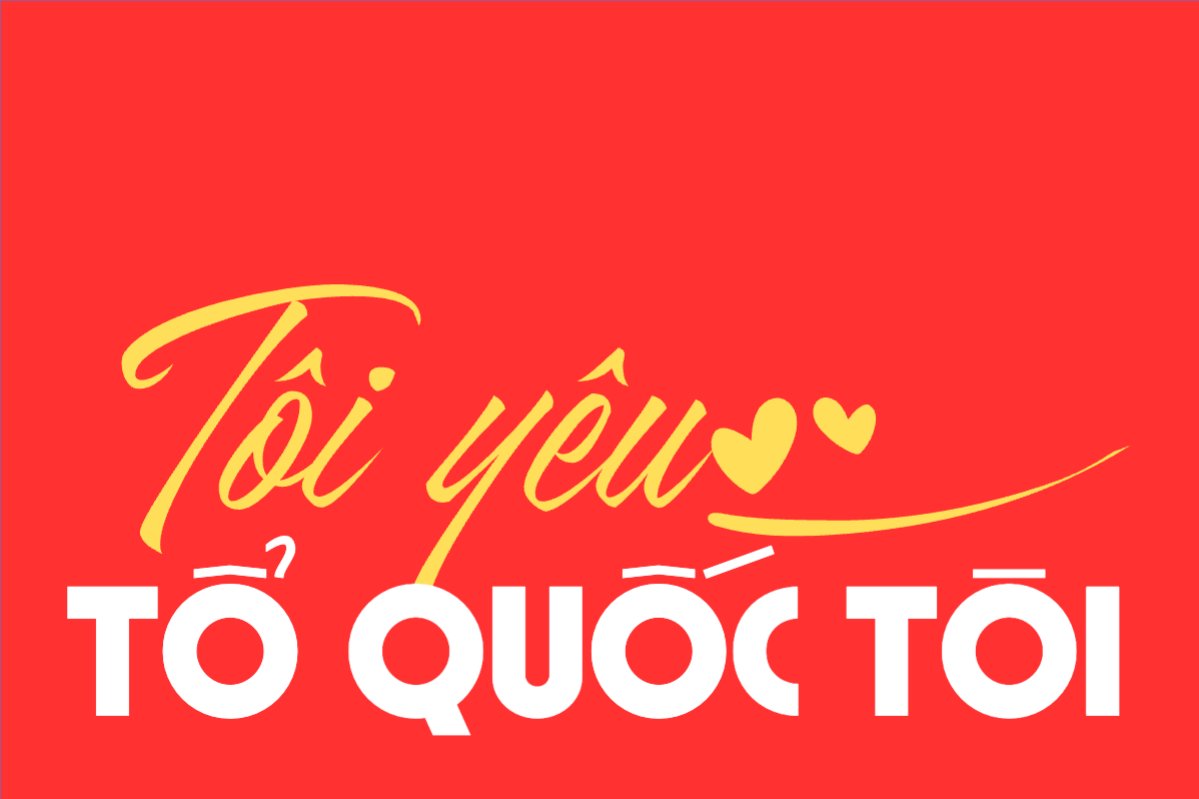 Mẫu Hashtag cầm tay Tôi yêu Tổ quốc tôi — LayerPic