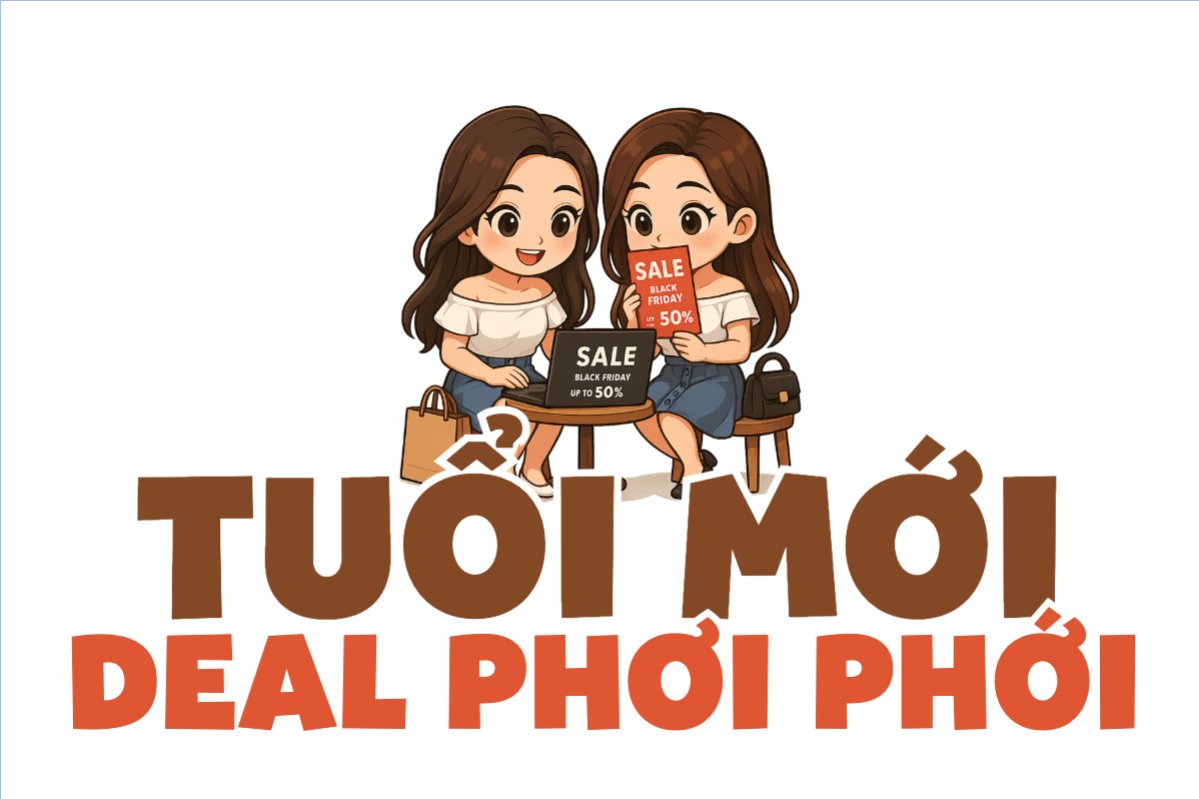 Mẫu Hashtag cầm tay Tuổi mới deal phơi phới — LayerPic