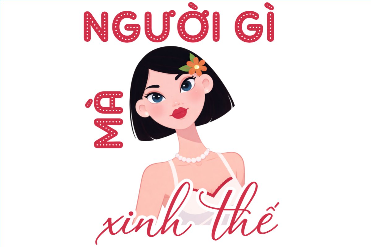 Mẫu Hashtag cầm tay Người gì mà xinh thế — LayerPic