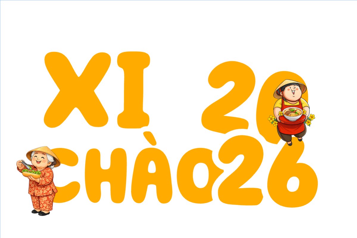 Mẫu Hashtag cầm tay Xin chào 2026 — LayerPic