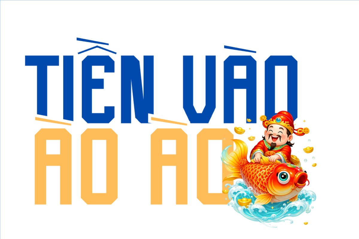 Mẫu Hashtag cầm tay Tiền vào ào ào — LayerPic