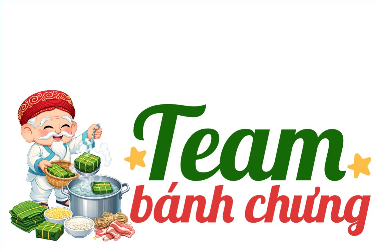 Mẫu Hashtag cầm tay Team bánh chưng — LayerPic