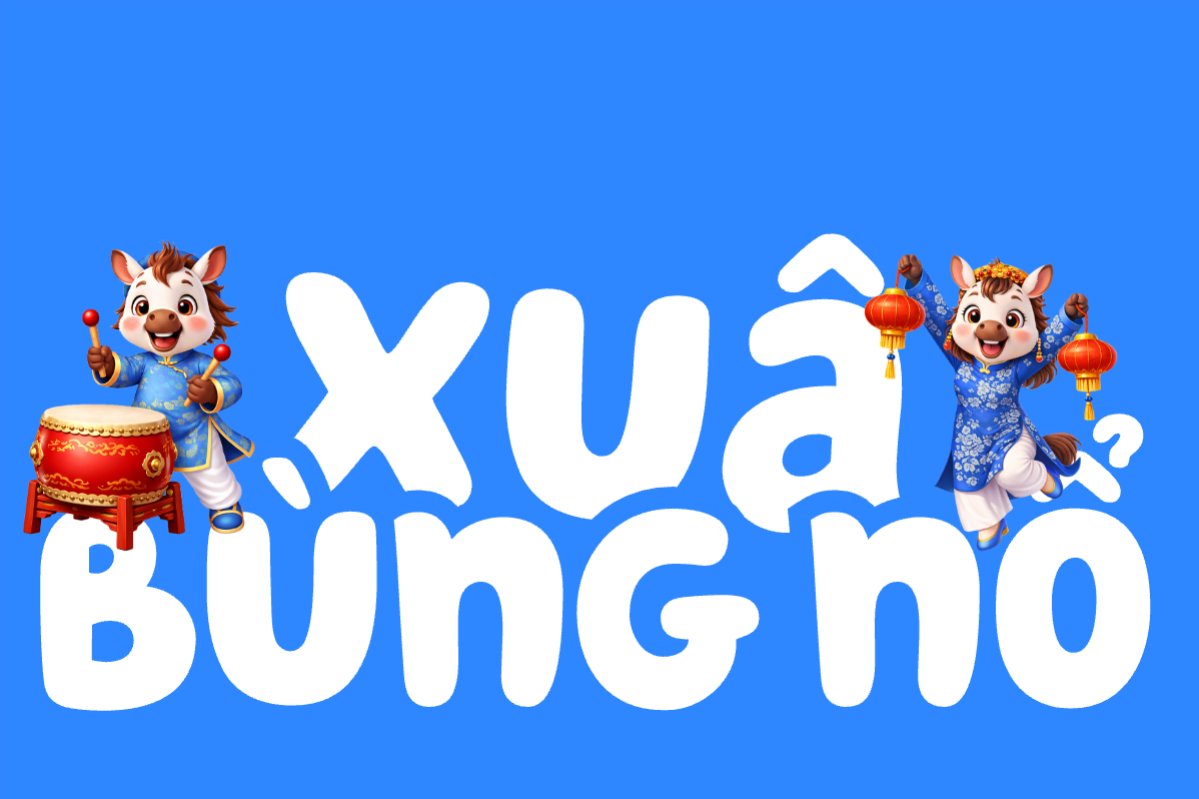 Mẫu Hashtag cầm tay Xuân bùng nổ — LayerPic
