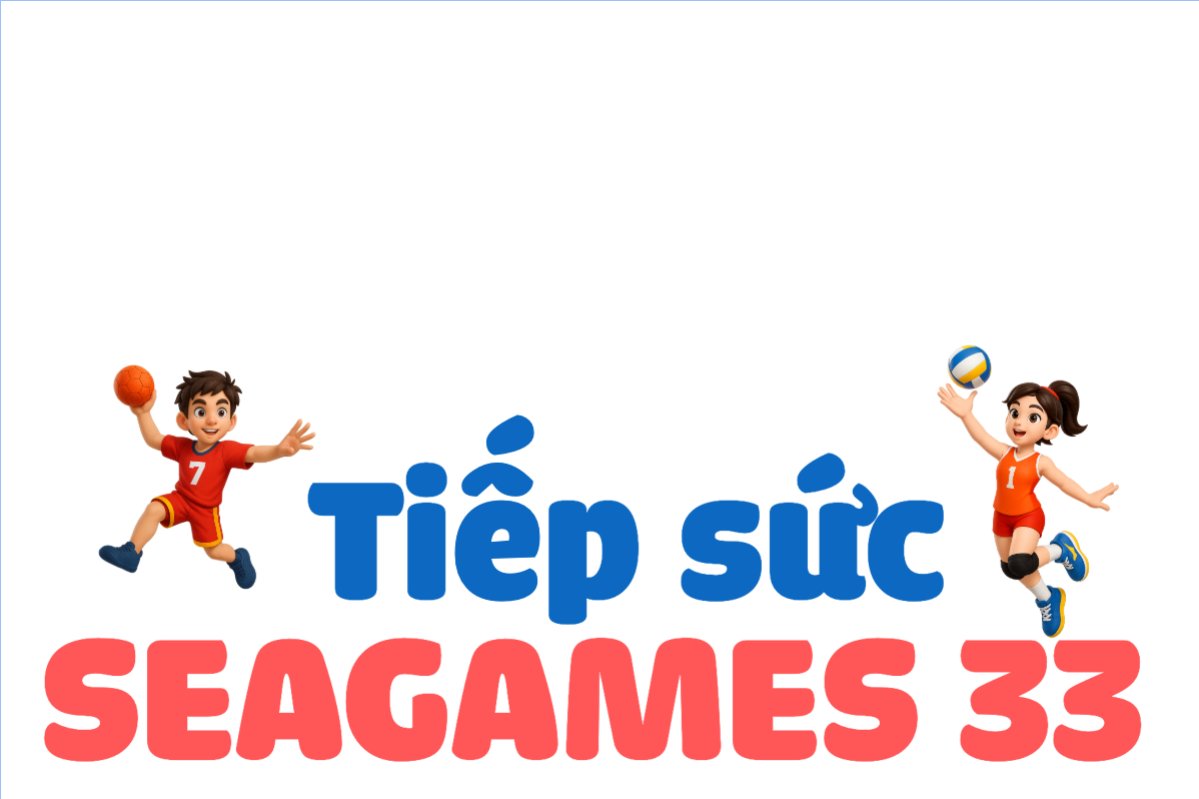 Mẫu Hashtag cầm tay Tiếp sức Seagame33 — LayerPic