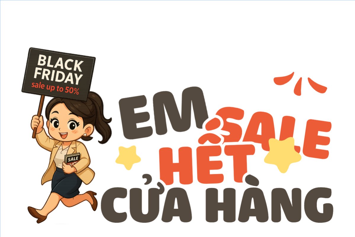 Mẫu Hashtag cầm tay Em sale hết cửa hàng — LayerPic