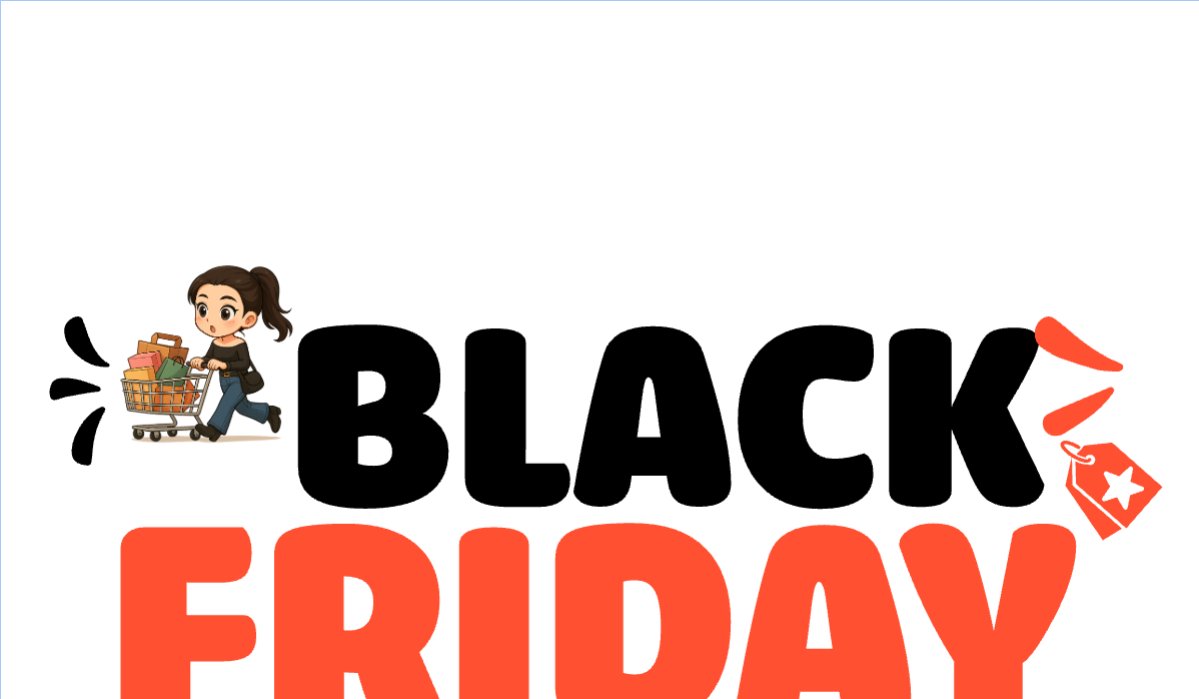 Mẫu Hashtag cầm tay Black friday giảm giá — LayerPic