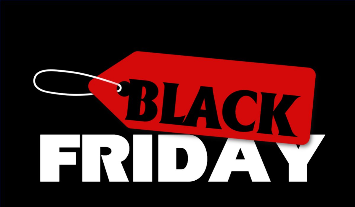 Mẫu Hashtag cầm tay Black Friday — LayerPic