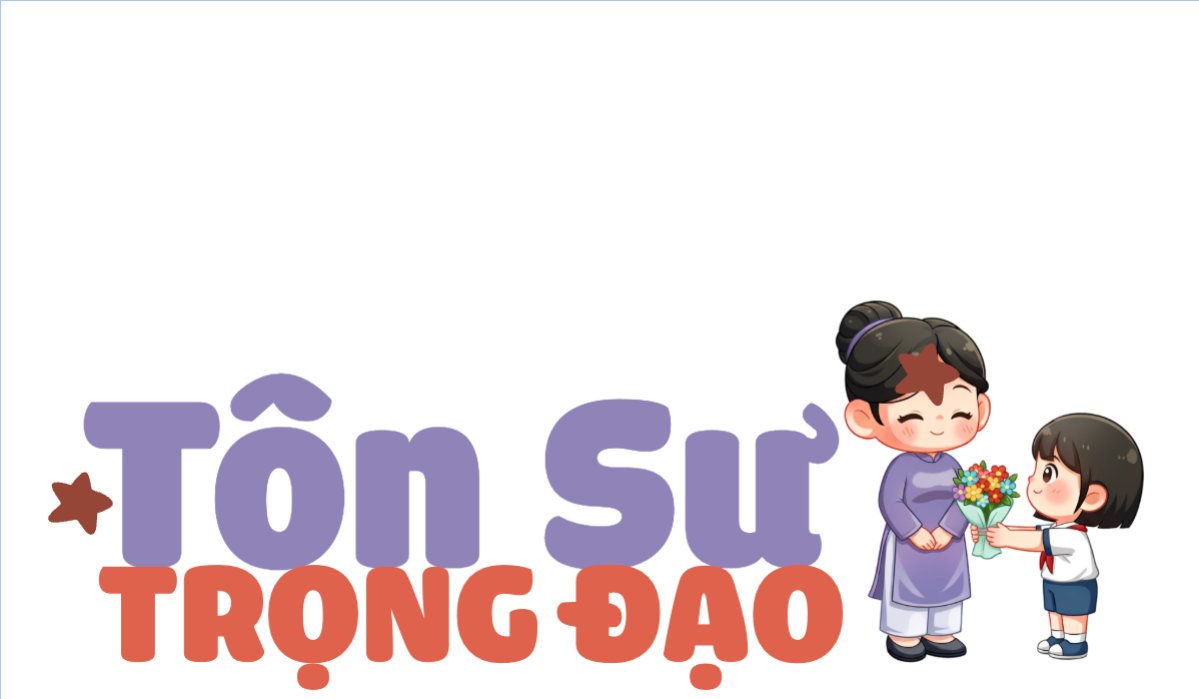 Mẫu Hashtag cầm tay Tôn sư trọng đạo — LayerPic