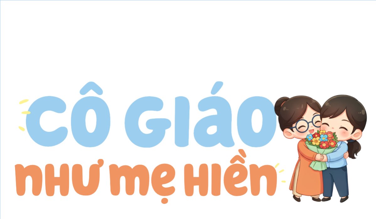 Mẫu Hashtag cầm tay Cô giáo như mẹ hiền — LayerPic