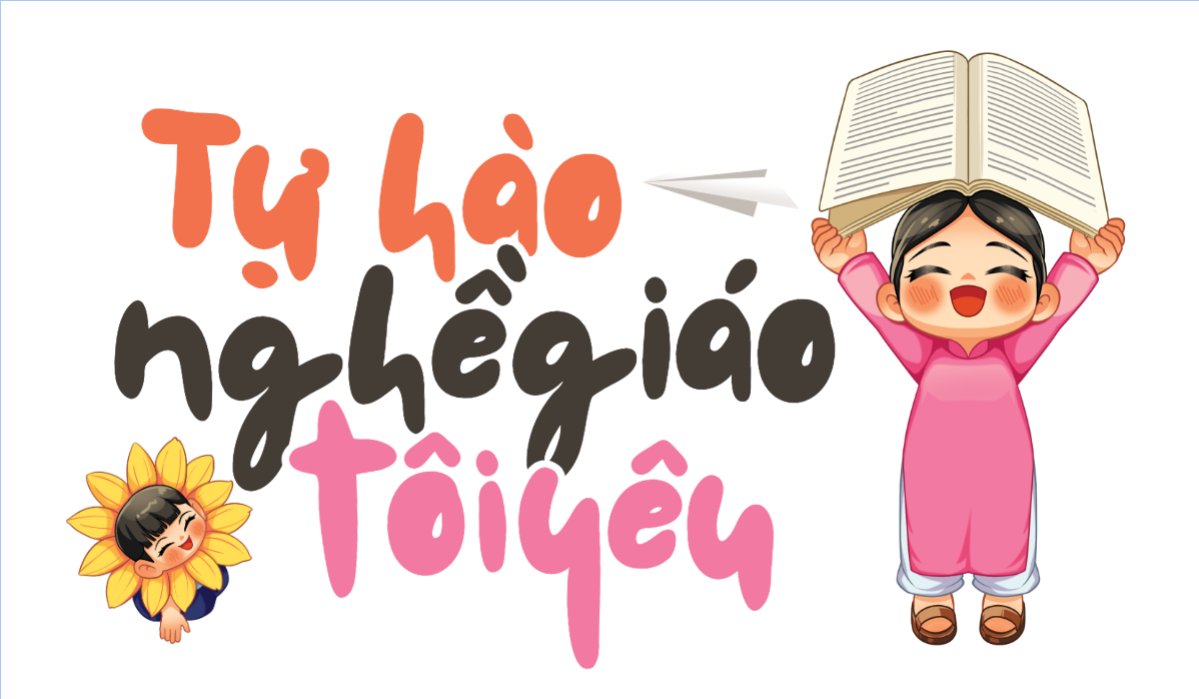 Mẫu Hashtag cầm tay Tự hào nghề giáo tôi yêu — LayerPic