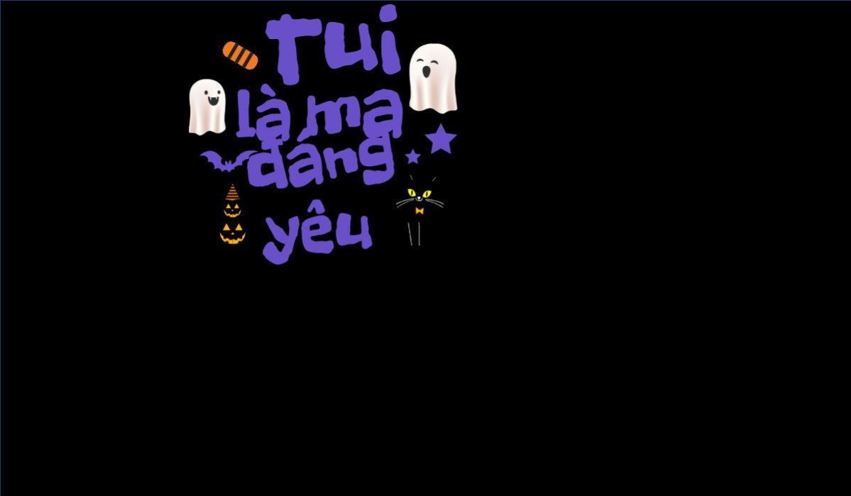 Mẫu Hashtag cầm tay Halloween, lễ hội ma quái, sự kiện, event, dễ thương, cute, chibi, hoạt hình, cartoon — LayerPic