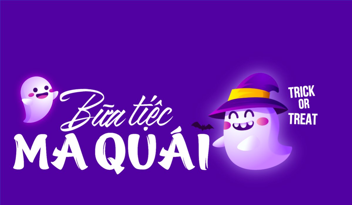 Mẫu Hashtag cầm tay Halloween, lễ hội ma quái, sự kiện, event, dễ thương, cute, chibi, hoạt hình, cartoon — LayerPic