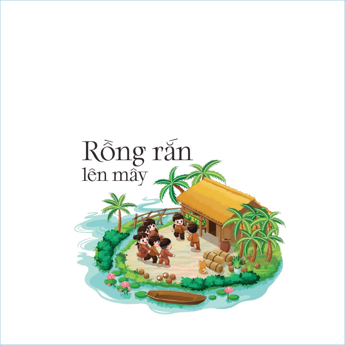 Mẫu Túi canvas Rồng rắn lên mây, trò chơi dân gian, du lịch, travel, hội nhóm, tập thể, team — LayerPic