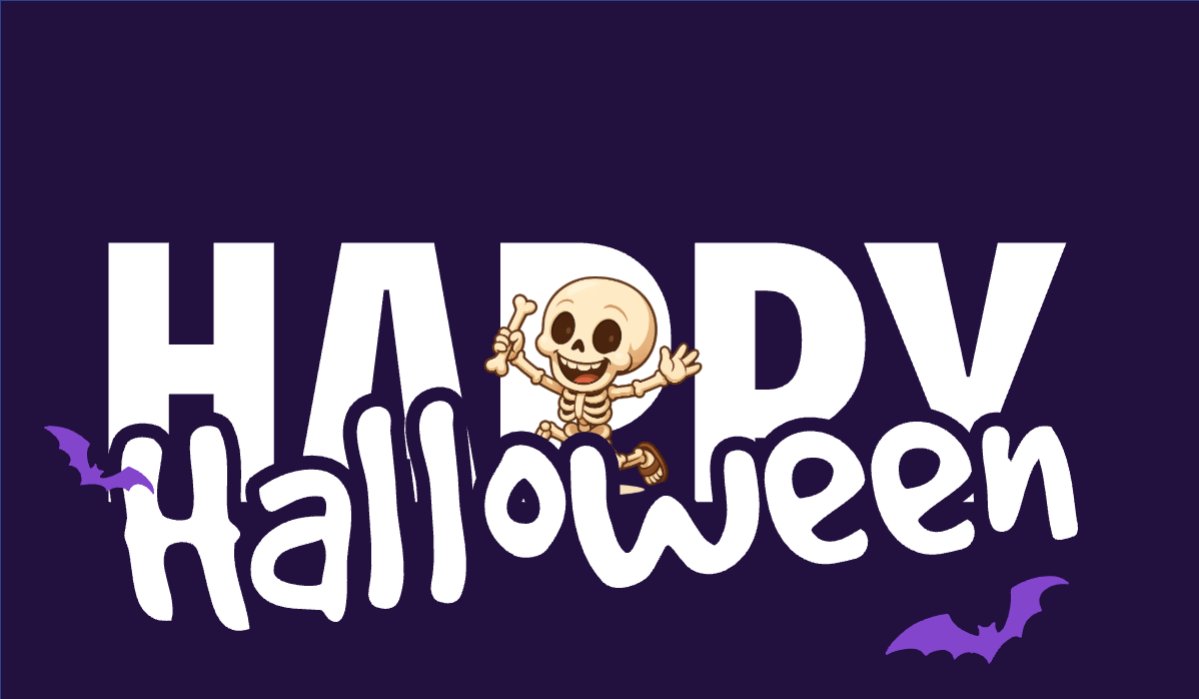Mẫu Hashtag cầm tay Halloween, lễ hội ma quái, sự kiện, event, dễ thương, cute, chibi, hoạt hình, cartoon — LayerPic