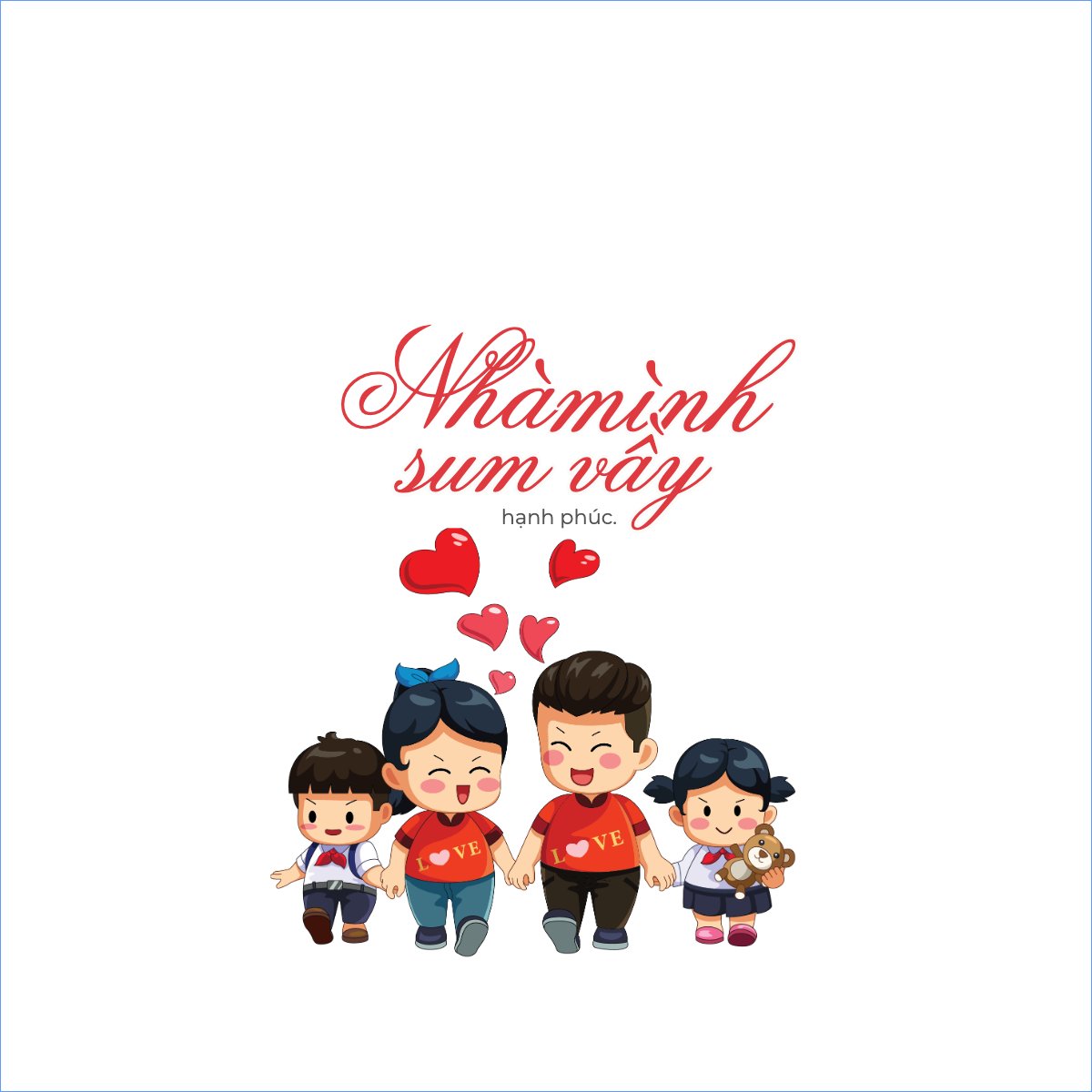 Mẫu Túi canvas Gia đình, family, nhà, tình yêu, love — LayerPic