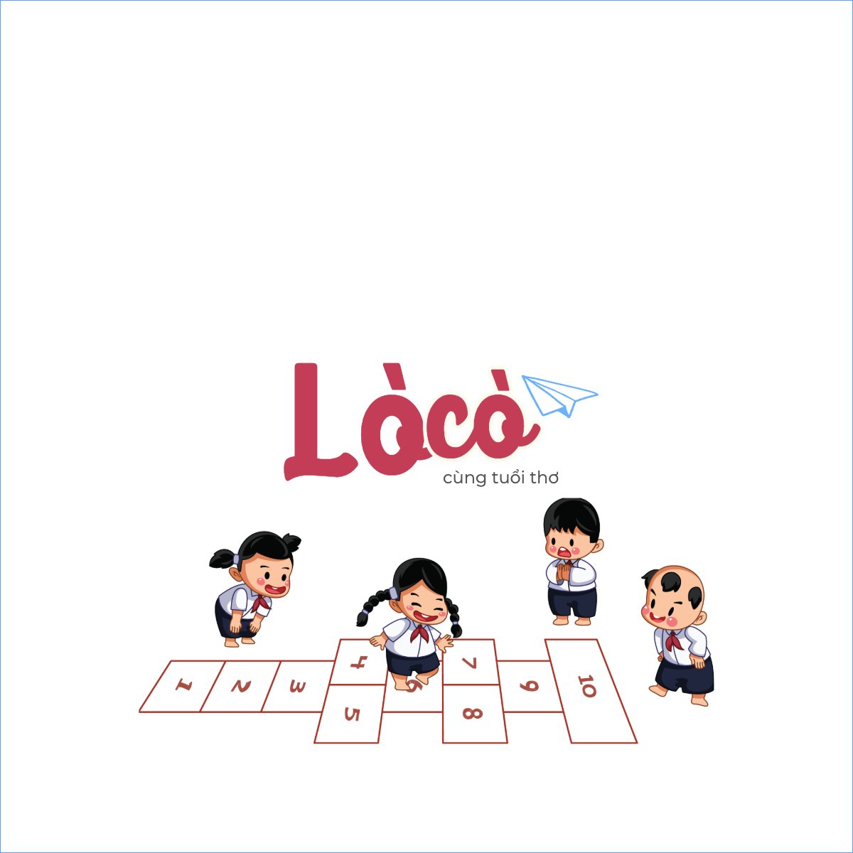 Mẫu Túi canvas Lò cò, trò chơi dân gian, cò cò, hội nhóm, team, tập thể — LayerPic