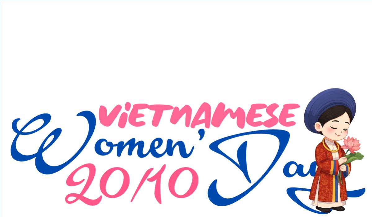 Mẫu Hashtag cầm tay 20/10, Ngày phụ nữ Việt Nam, Vietnamese Women's Day, phụ nữ, sự kiện, event, dễ thương, cute, chibi, hoạt hình, cartoon — LayerPic