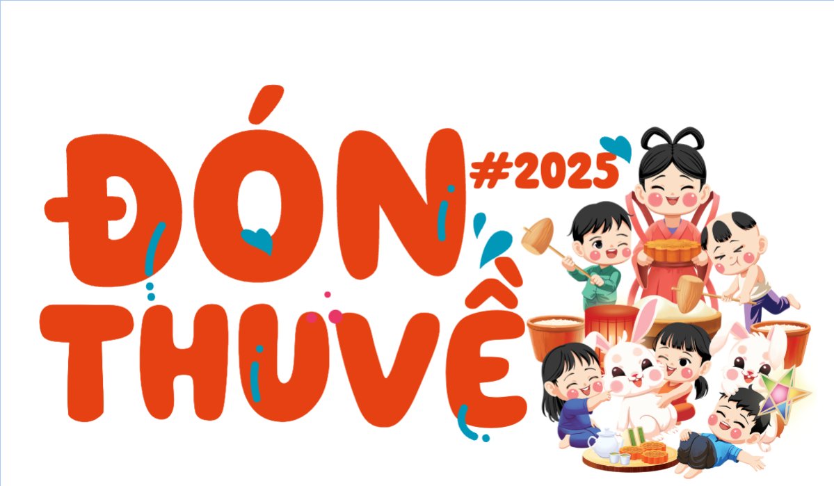 Mẫu Hashtag cầm tay Trung thu, Tết Đoàn Viên, mid-autumn festival, sự kiện, event, dễ thương, cute, chibi, hoạt hình, cartoon — LayerPic