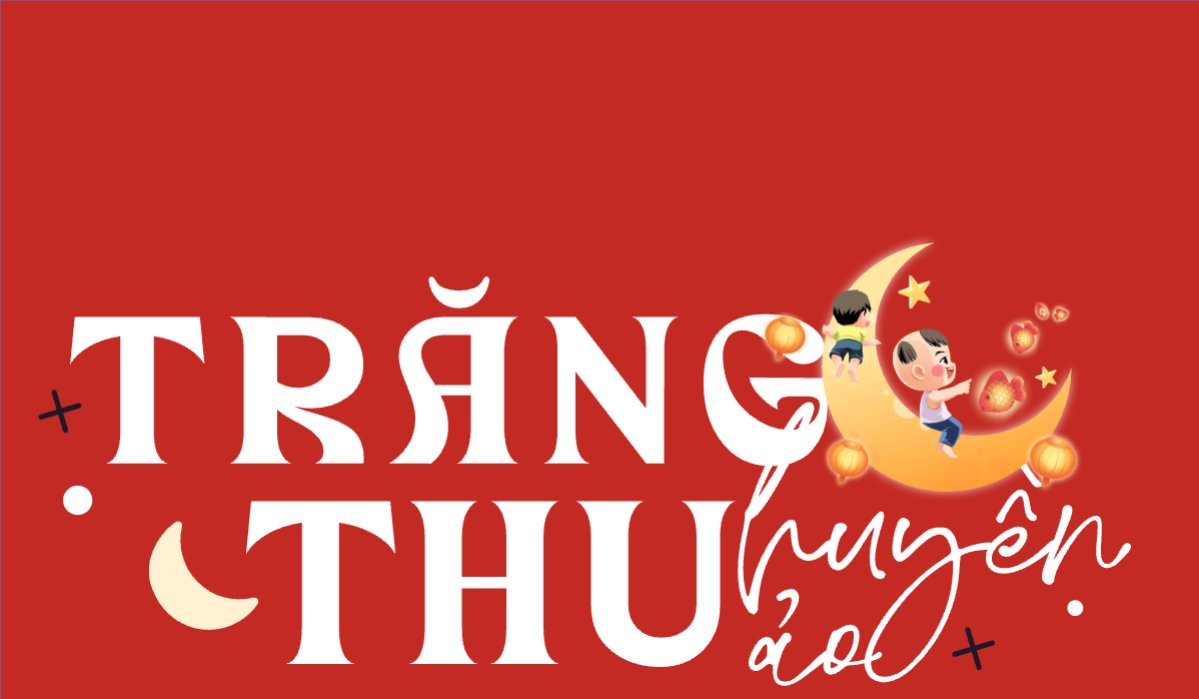 Mẫu Hashtag cầm tay Trung thu, Tết Đoàn Viên, mid-autumn festival, sự kiện, event, dễ thương, cute, chibi, hoạt hình, cartoon — LayerPic