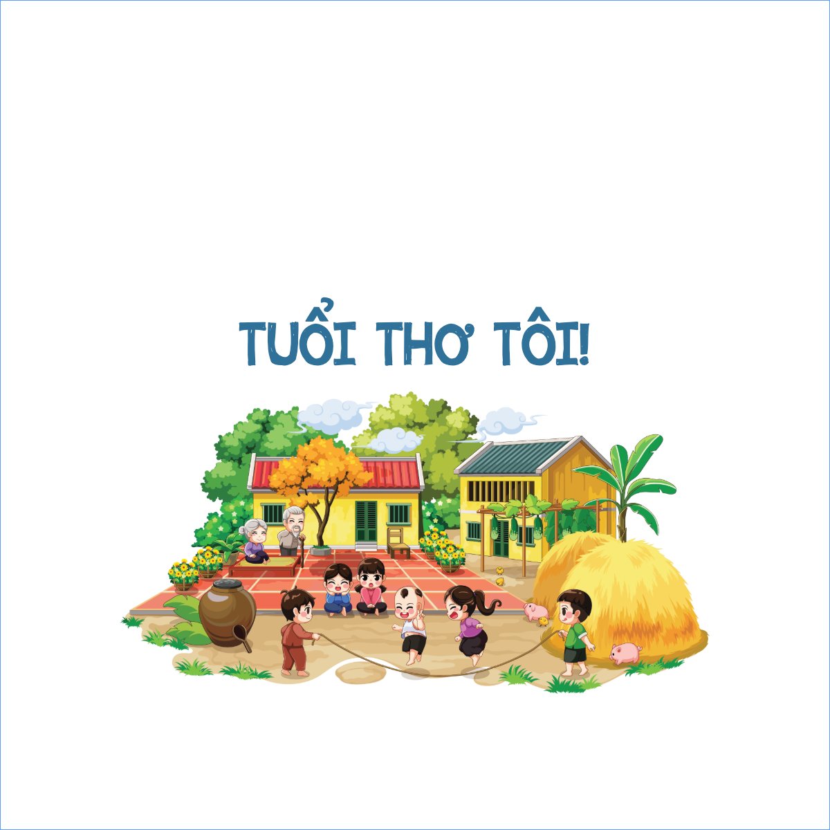 Mẫu Túi canvas Dân gian, truyền thống, folk, traditions, dễ thương, cute, chibi, hoạt hình, cartoon — LayerPic