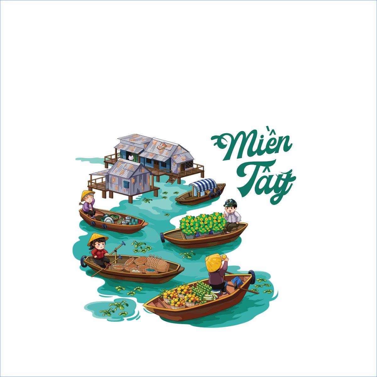 Mẫu Túi canvas Miền Tây, du lịch, travel, hội nhóm, tập thể, team — LayerPic