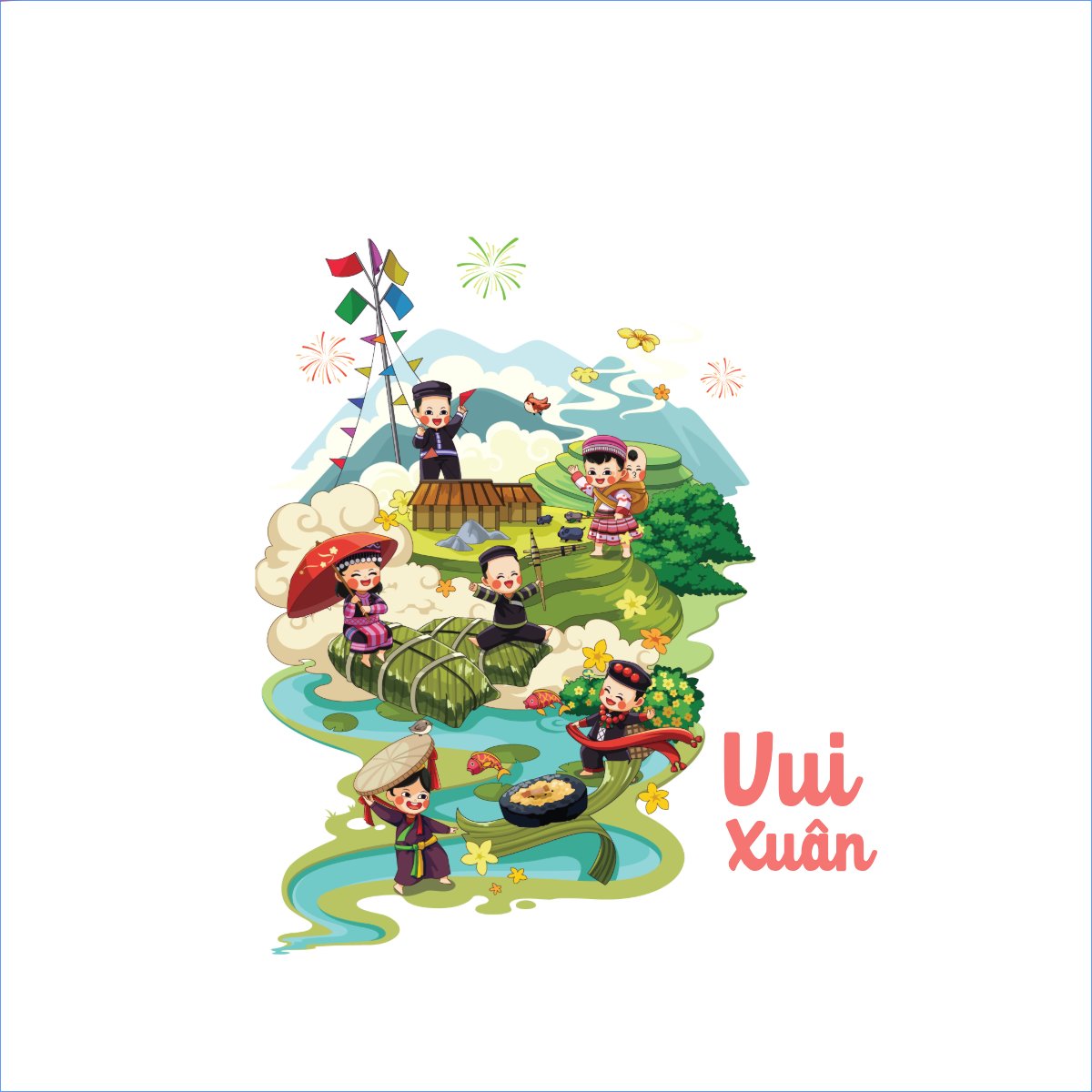 Mẫu Túi canvas Tết, Xuân, dân tộc, đồng bào, sự kiện, event, du lịch, travel — LayerPic