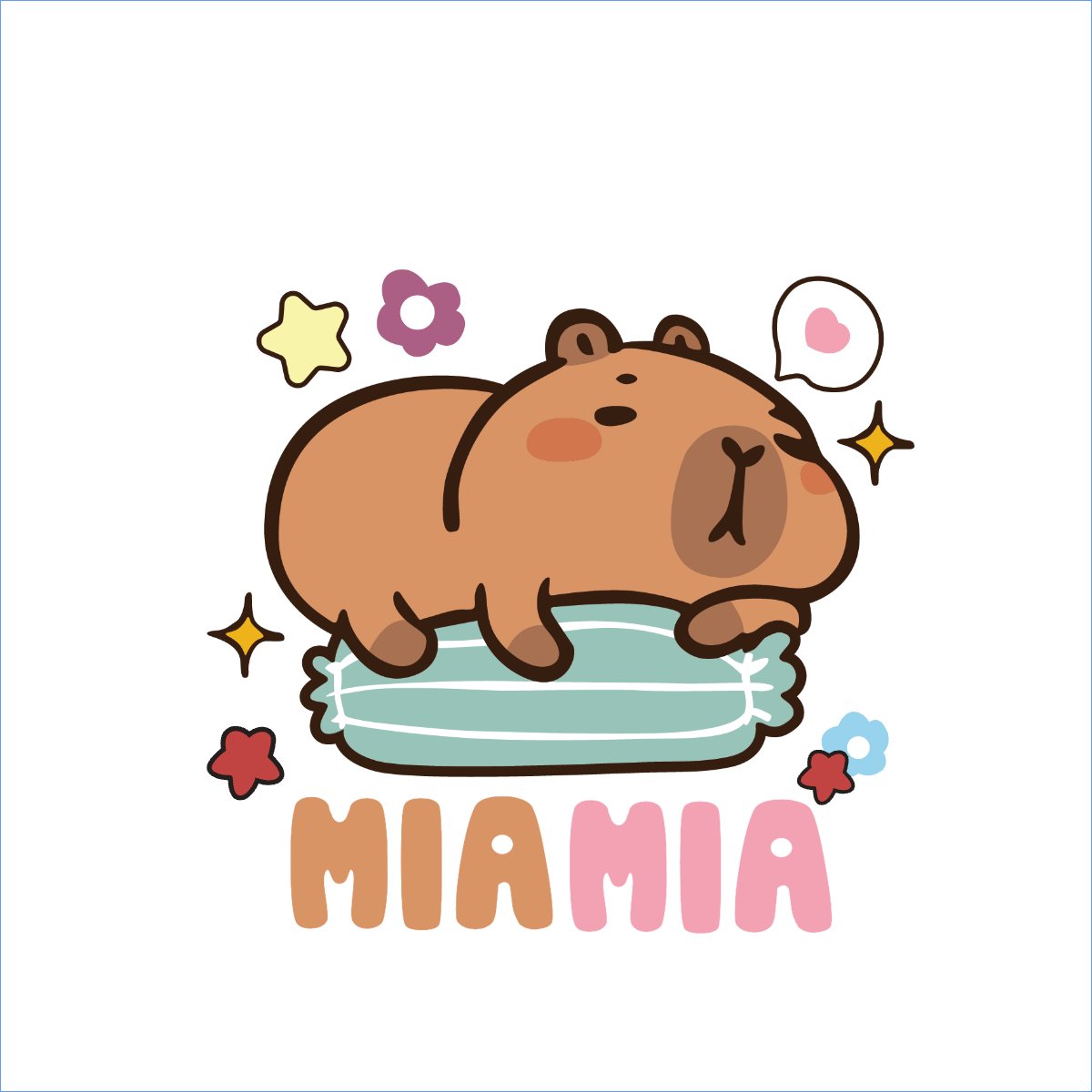 Mẫu Túi canvas Capybara, chuột lang nước, trending, hot, viral, xu hướng, thịnh hành — LayerPic