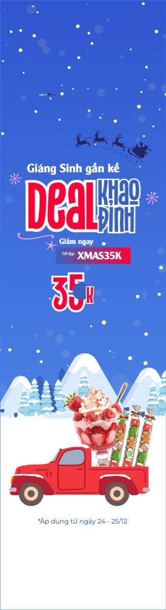 Giáng sinh gần kề khao Deal đỉnh