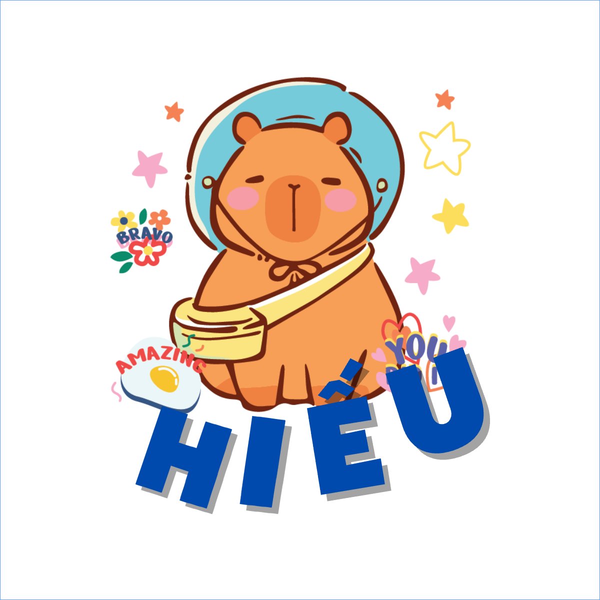 Mẫu Túi canvas Capybara, chuột lang nước, trending, hot, viral, xu hướng, thịnh hành — LayerPic