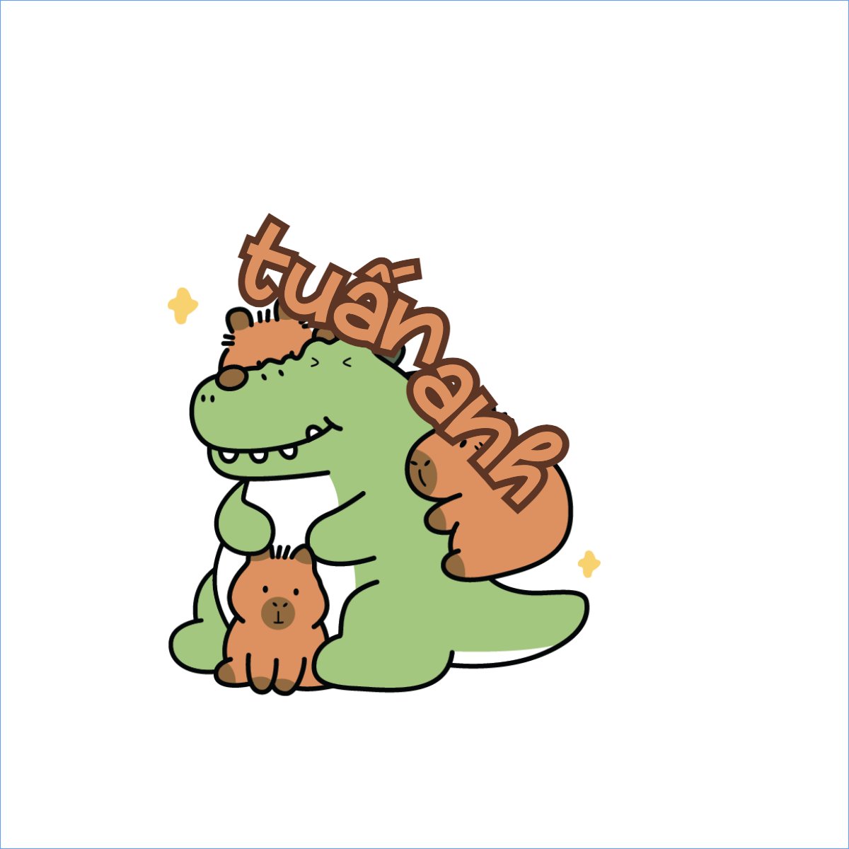 Mẫu Túi canvas Capybara, chuột lang nước, trending, hot, viral, xu hướng, thịnh hành — LayerPic