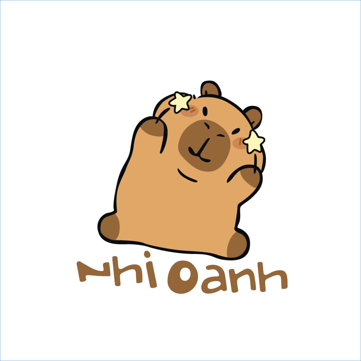 Mẫu Túi canvas Capybara, chuột lang nước, trending, hot, viral, xu hướng, thịnh hành — LayerPic