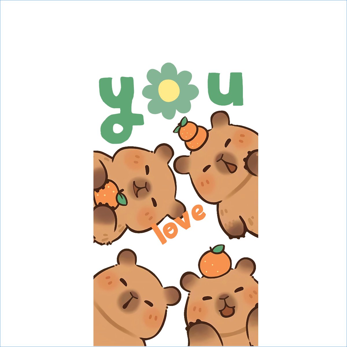Mẫu Túi canvas Capybara, chuột lang nước, trending, hot, viral, xu hướng, thịnh hành — LayerPic