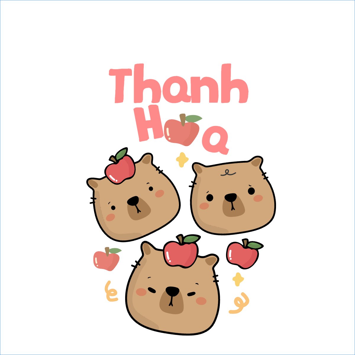 Mẫu Túi canvas Capybara, chuột lang nước, trending, hot, viral, xu hướng, thịnh hành — LayerPic
